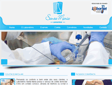 Tablet Screenshot of labsantamaria.com.br
